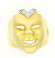 Ringe Sommer Dame Mask in Weißgold Diamante 0.05 Ct 10001554-17 - 10001554-17